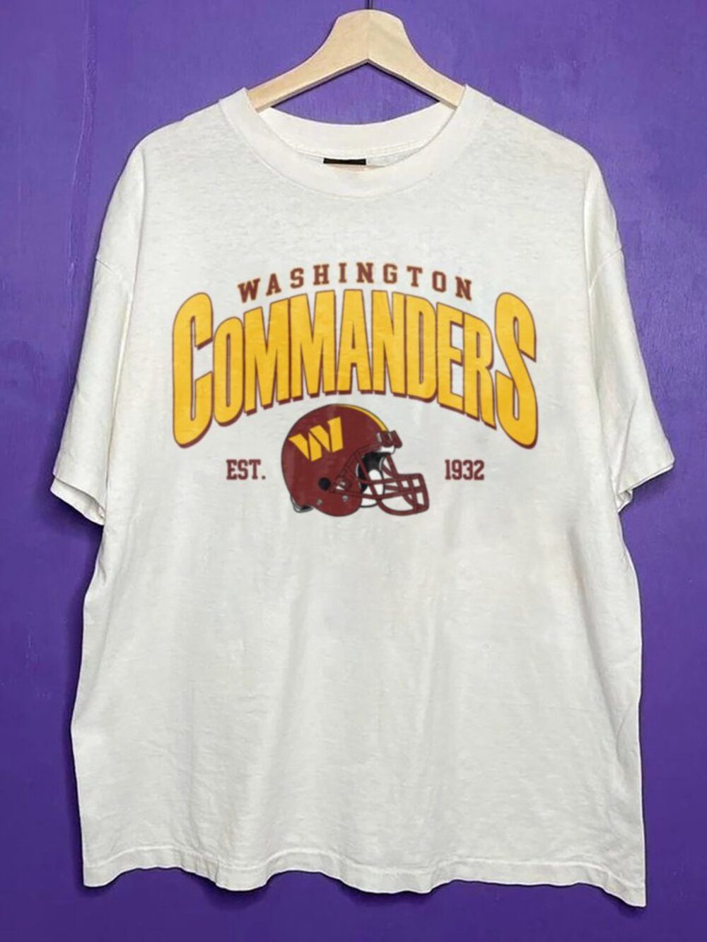 1932 Vintage Washington Commanders Football Style Shirt, 90s Retro NFL Shirt Tee